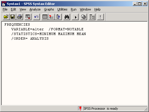 Командный язык SPSS